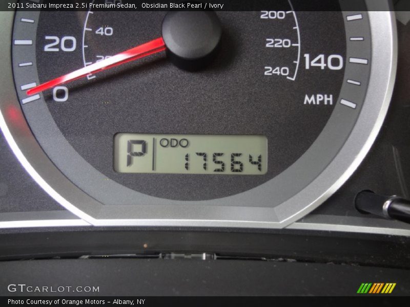 Obsidian Black Pearl / Ivory 2011 Subaru Impreza 2.5i Premium Sedan