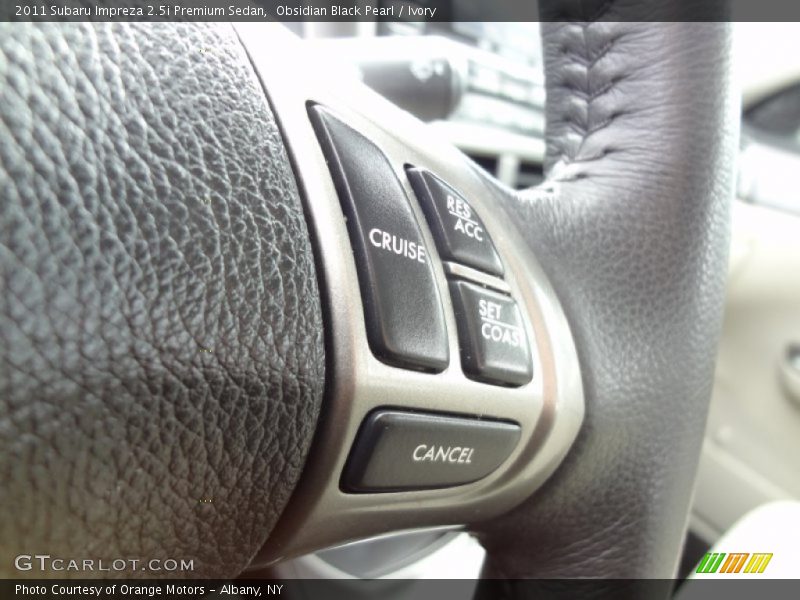 Obsidian Black Pearl / Ivory 2011 Subaru Impreza 2.5i Premium Sedan