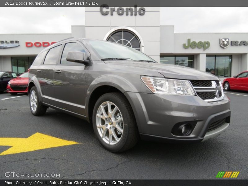 Storm Gray Pearl / Black 2013 Dodge Journey SXT