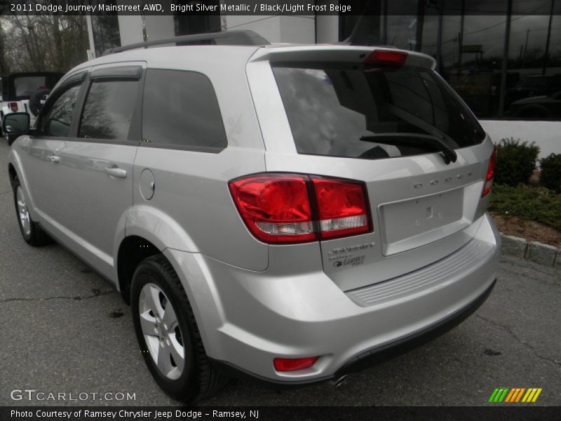 Bright Silver Metallic / Black/Light Frost Beige 2011 Dodge Journey Mainstreet AWD