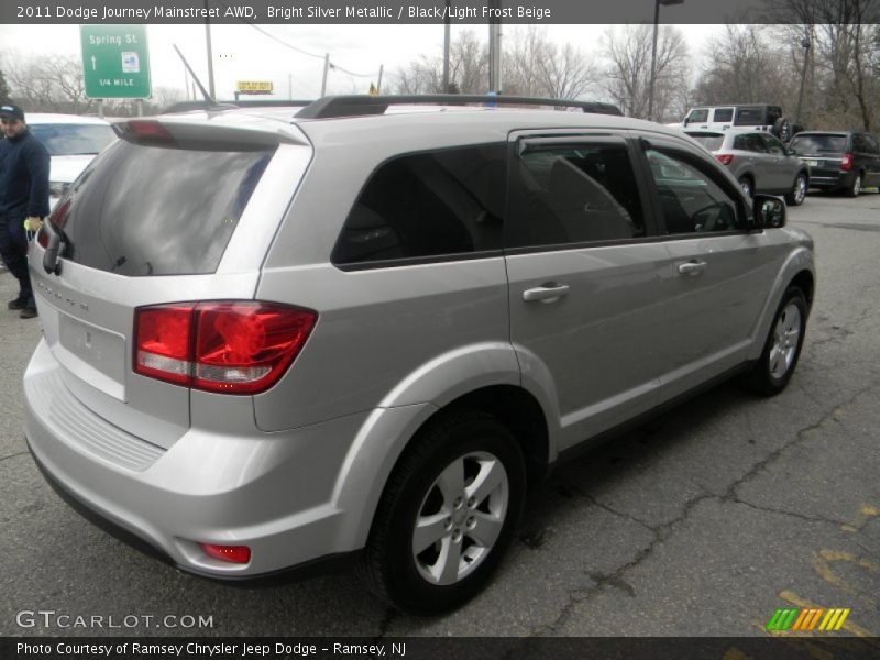 Bright Silver Metallic / Black/Light Frost Beige 2011 Dodge Journey Mainstreet AWD