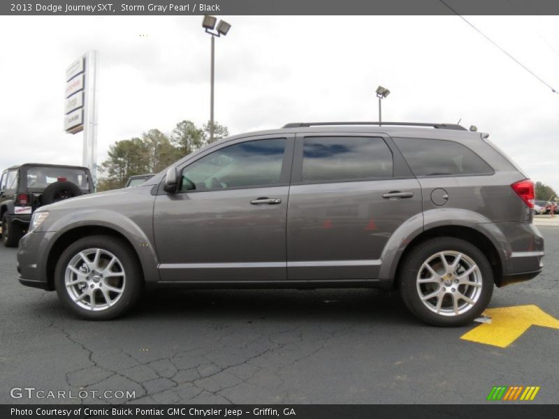 Storm Gray Pearl / Black 2013 Dodge Journey SXT