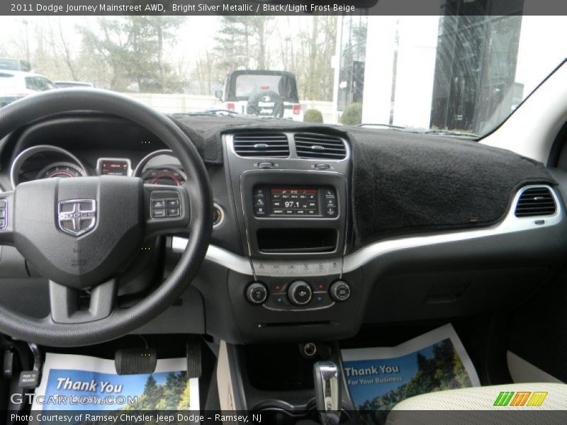 Bright Silver Metallic / Black/Light Frost Beige 2011 Dodge Journey Mainstreet AWD