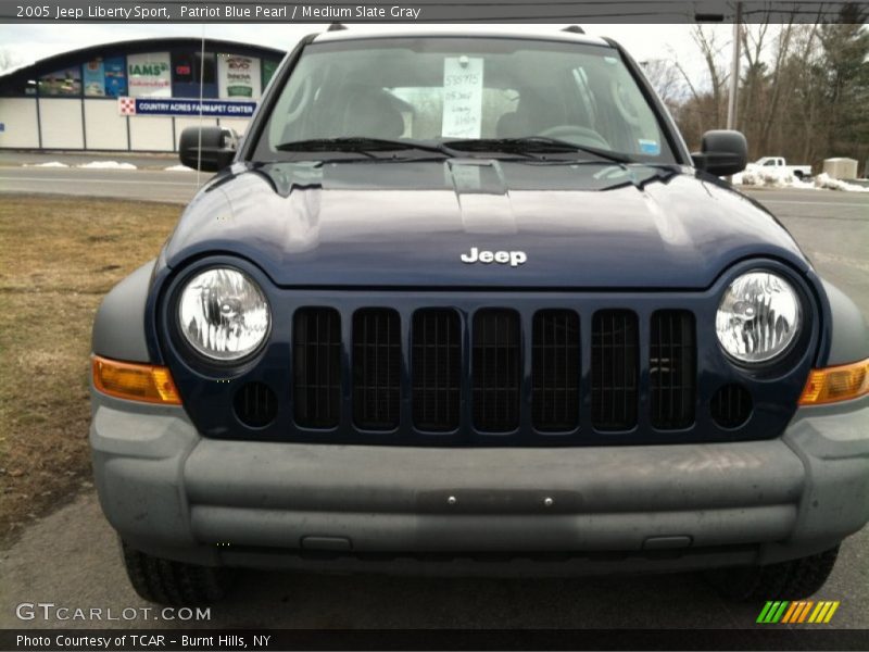 Patriot Blue Pearl / Medium Slate Gray 2005 Jeep Liberty Sport
