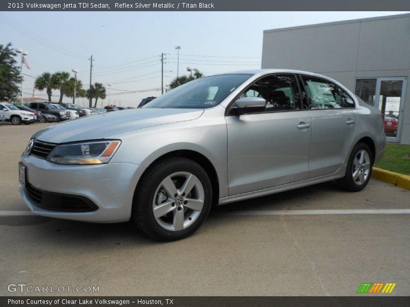 Reflex Silver Metallic / Titan Black 2013 Volkswagen Jetta TDI Sedan