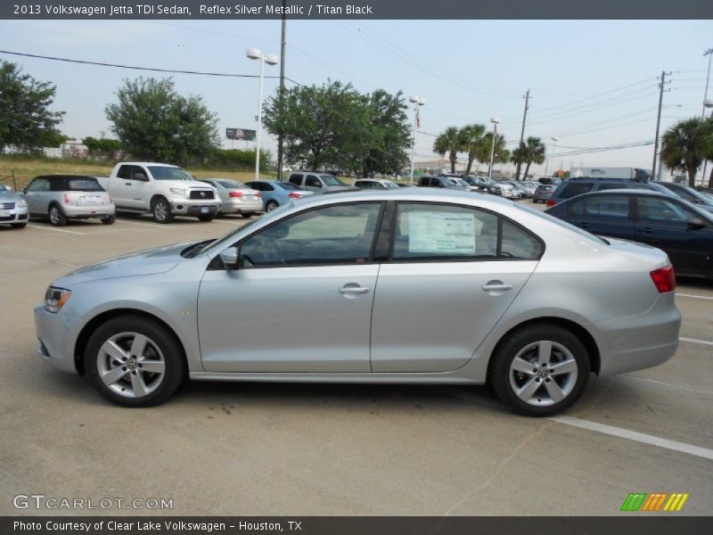 Reflex Silver Metallic / Titan Black 2013 Volkswagen Jetta TDI Sedan