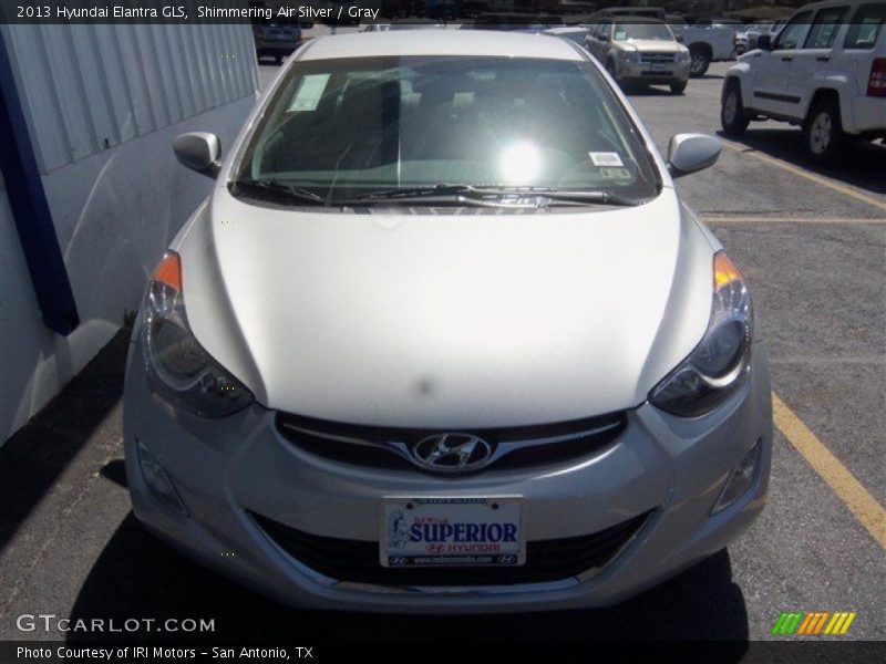 Shimmering Air Silver / Gray 2013 Hyundai Elantra GLS