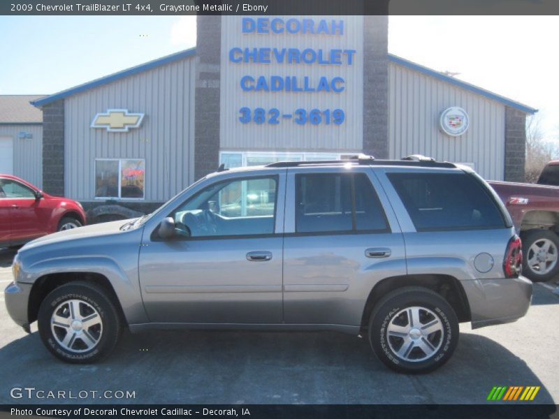 Graystone Metallic / Ebony 2009 Chevrolet TrailBlazer LT 4x4