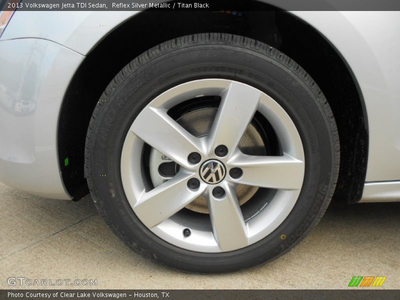 Reflex Silver Metallic / Titan Black 2013 Volkswagen Jetta TDI Sedan