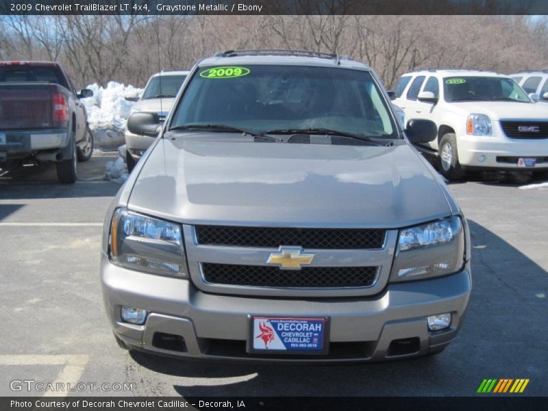 Graystone Metallic / Ebony 2009 Chevrolet TrailBlazer LT 4x4