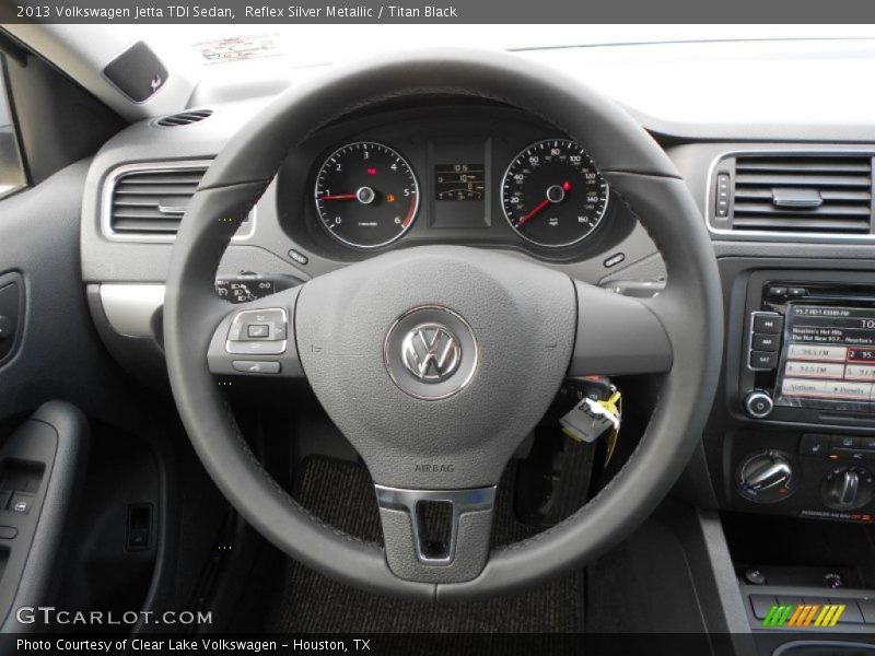 Reflex Silver Metallic / Titan Black 2013 Volkswagen Jetta TDI Sedan