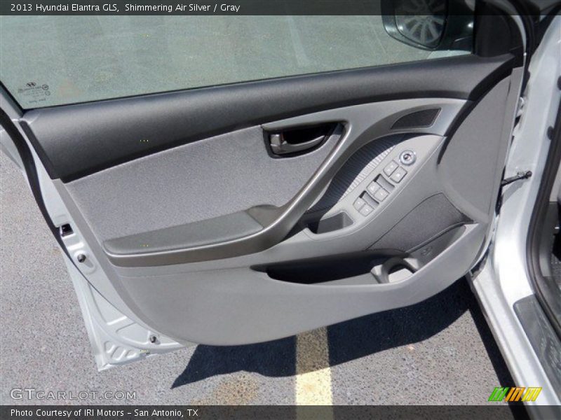 Shimmering Air Silver / Gray 2013 Hyundai Elantra GLS