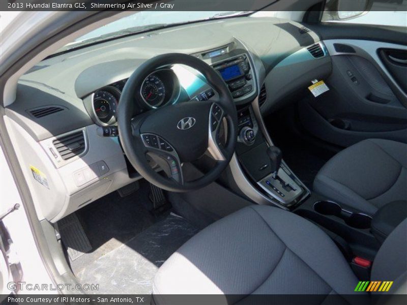 Shimmering Air Silver / Gray 2013 Hyundai Elantra GLS