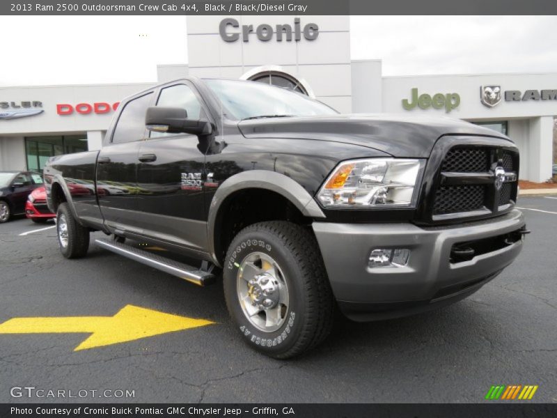 Black / Black/Diesel Gray 2013 Ram 2500 Outdoorsman Crew Cab 4x4