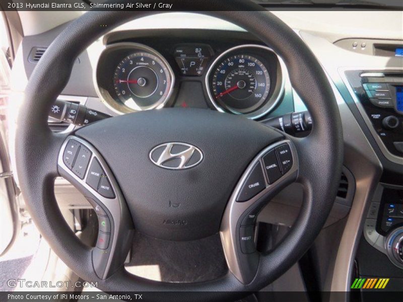 Shimmering Air Silver / Gray 2013 Hyundai Elantra GLS