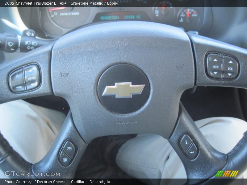 Graystone Metallic / Ebony 2009 Chevrolet TrailBlazer LT 4x4