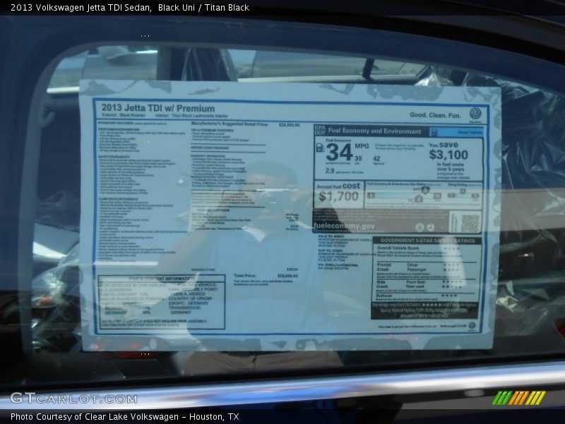 Black Uni / Titan Black 2013 Volkswagen Jetta TDI Sedan