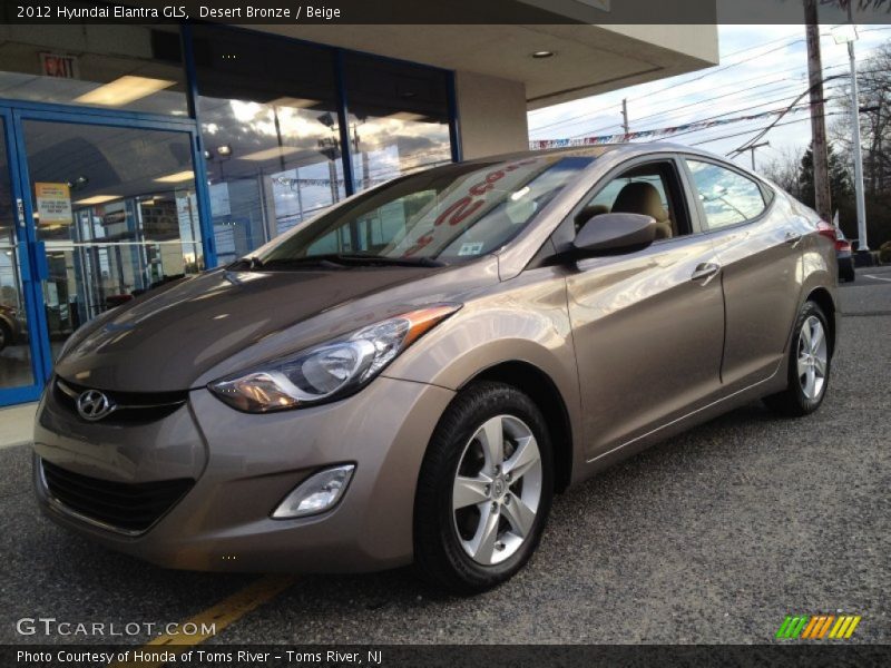 Desert Bronze / Beige 2012 Hyundai Elantra GLS