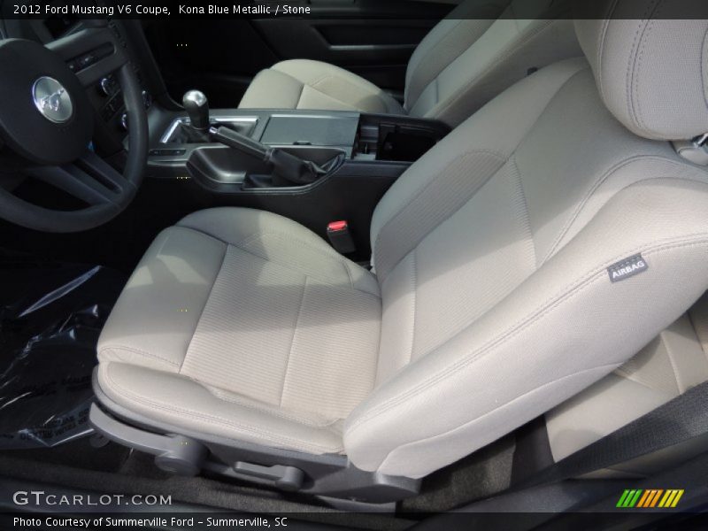 Kona Blue Metallic / Stone 2012 Ford Mustang V6 Coupe