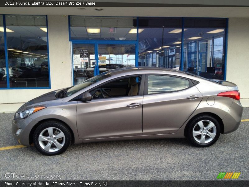 Desert Bronze / Beige 2012 Hyundai Elantra GLS