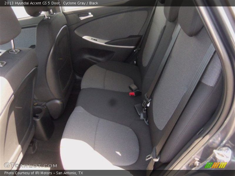 Cyclone Gray / Black 2013 Hyundai Accent GS 5 Door