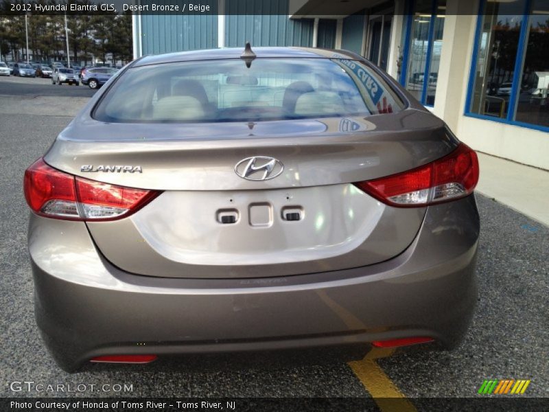 Desert Bronze / Beige 2012 Hyundai Elantra GLS