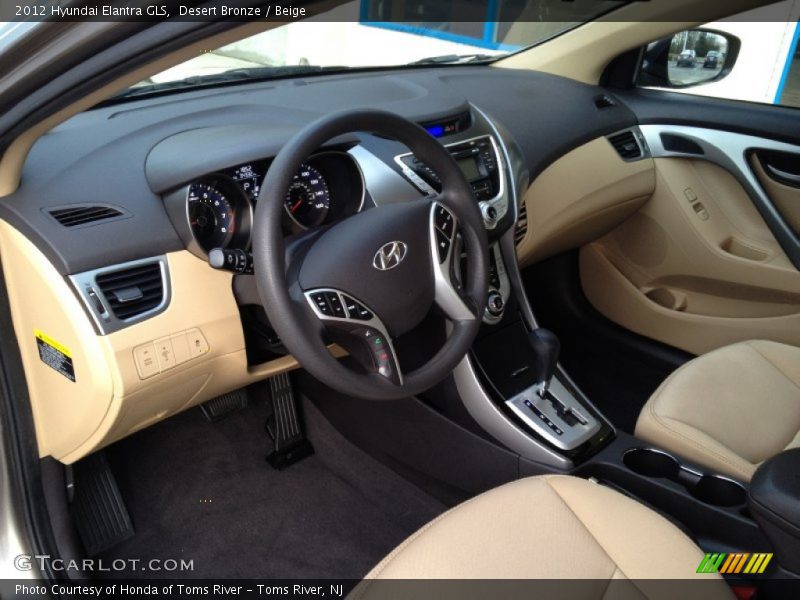Desert Bronze / Beige 2012 Hyundai Elantra GLS