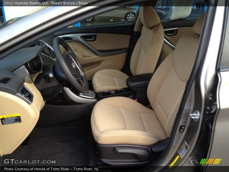 Desert Bronze / Beige 2012 Hyundai Elantra GLS