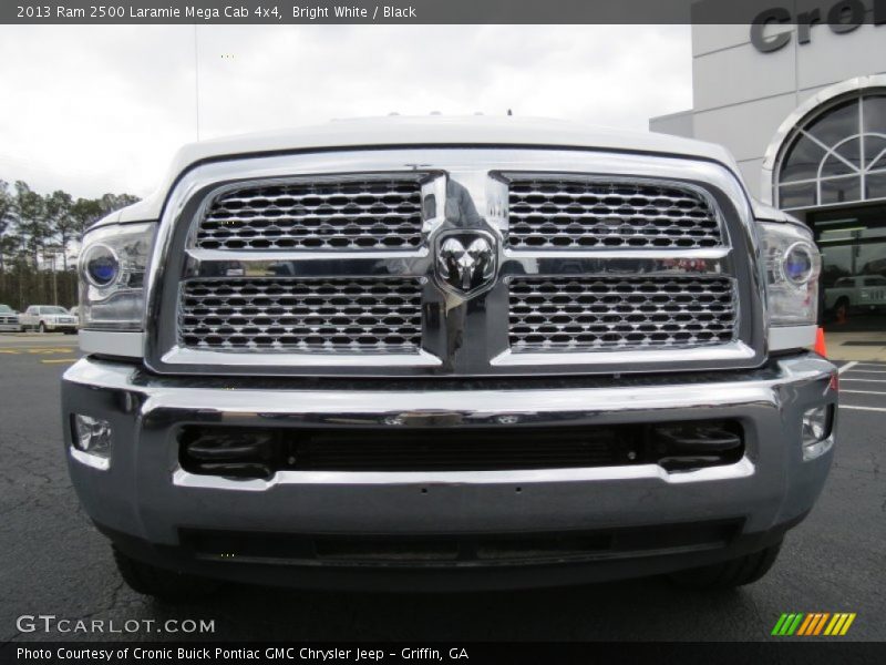 Bright White / Black 2013 Ram 2500 Laramie Mega Cab 4x4