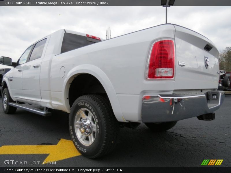 Bright White / Black 2013 Ram 2500 Laramie Mega Cab 4x4