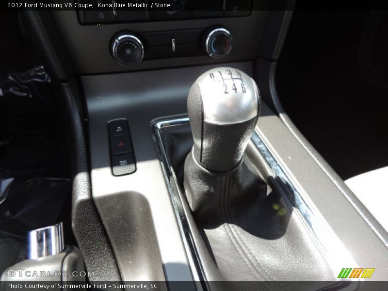 Kona Blue Metallic / Stone 2012 Ford Mustang V6 Coupe