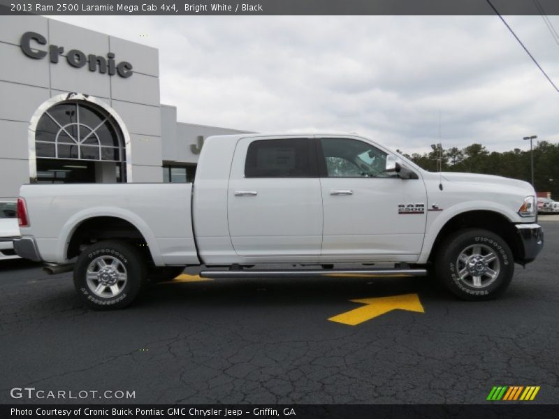 Bright White / Black 2013 Ram 2500 Laramie Mega Cab 4x4