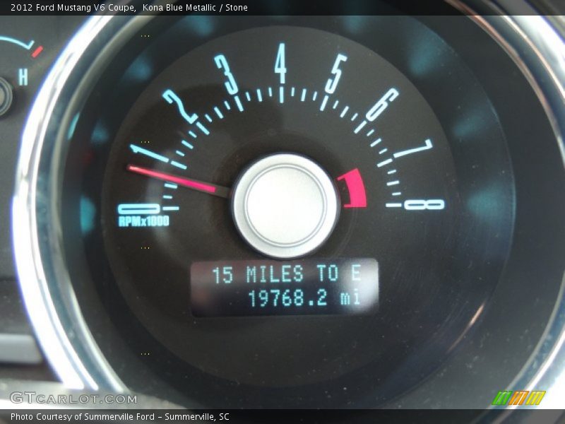 Kona Blue Metallic / Stone 2012 Ford Mustang V6 Coupe