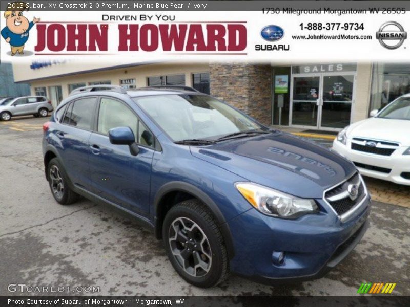 Marine Blue Pearl / Ivory 2013 Subaru XV Crosstrek 2.0 Premium