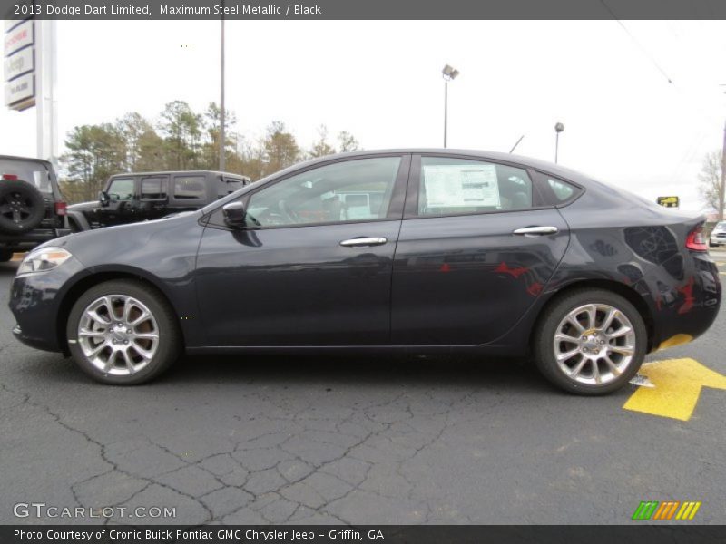 Maximum Steel Metallic / Black 2013 Dodge Dart Limited