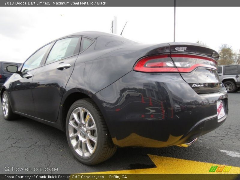 Maximum Steel Metallic / Black 2013 Dodge Dart Limited