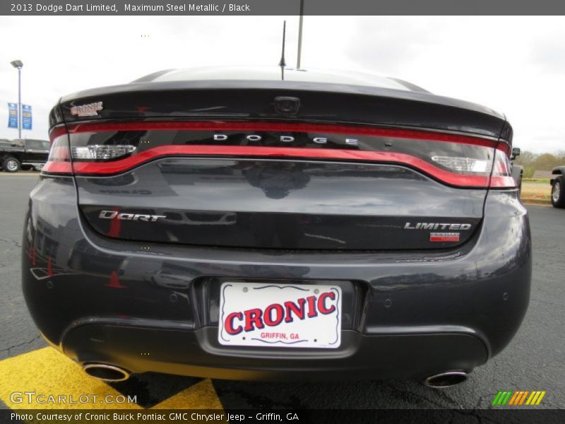 Maximum Steel Metallic / Black 2013 Dodge Dart Limited