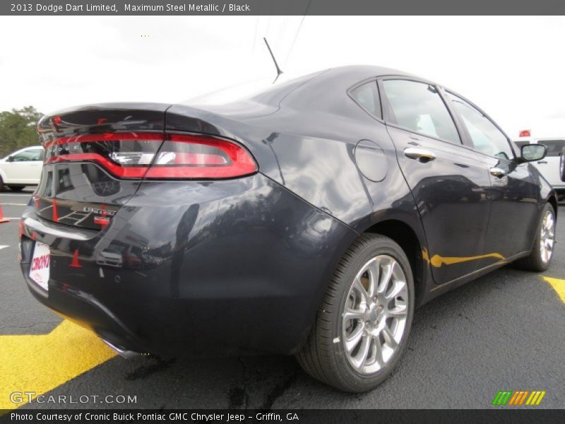 Maximum Steel Metallic / Black 2013 Dodge Dart Limited