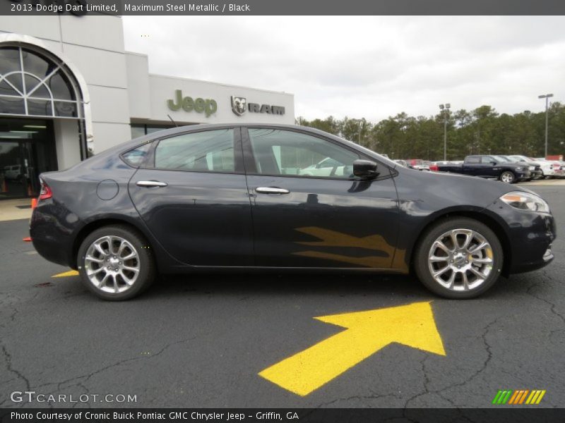Maximum Steel Metallic / Black 2013 Dodge Dart Limited
