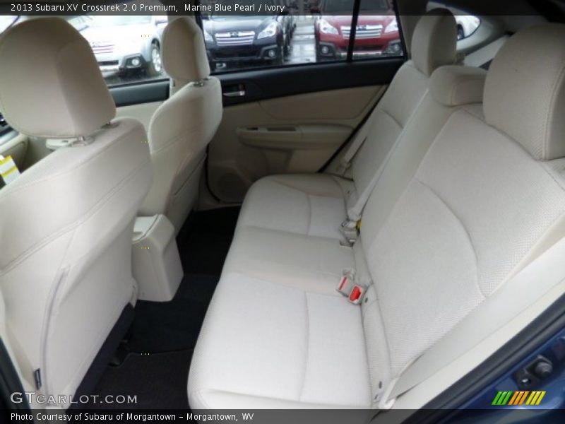 Rear Seat of 2013 XV Crosstrek 2.0 Premium