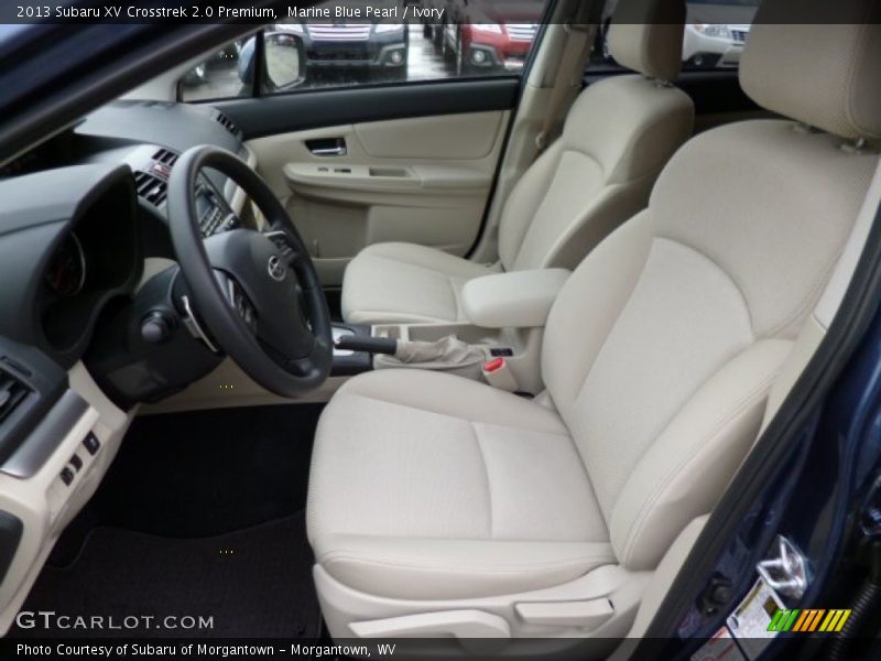 Front Seat of 2013 XV Crosstrek 2.0 Premium