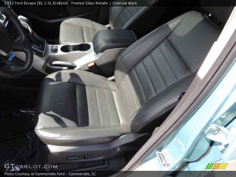 Frosted Glass Metallic / Charcoal Black 2013 Ford Escape SEL 2.0L EcoBoost