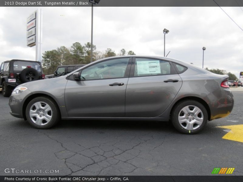 Tungsten Metallic / Black 2013 Dodge Dart SE