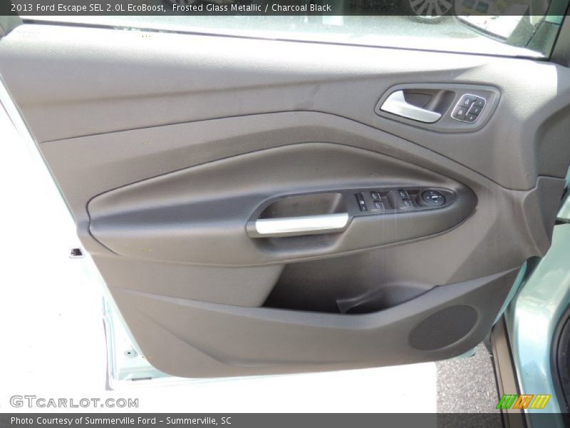 Frosted Glass Metallic / Charcoal Black 2013 Ford Escape SEL 2.0L EcoBoost