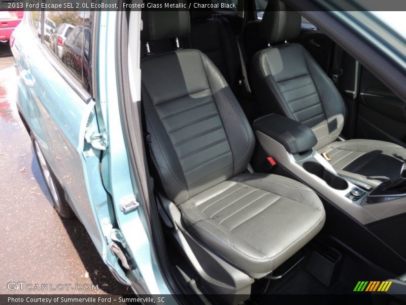 Frosted Glass Metallic / Charcoal Black 2013 Ford Escape SEL 2.0L EcoBoost