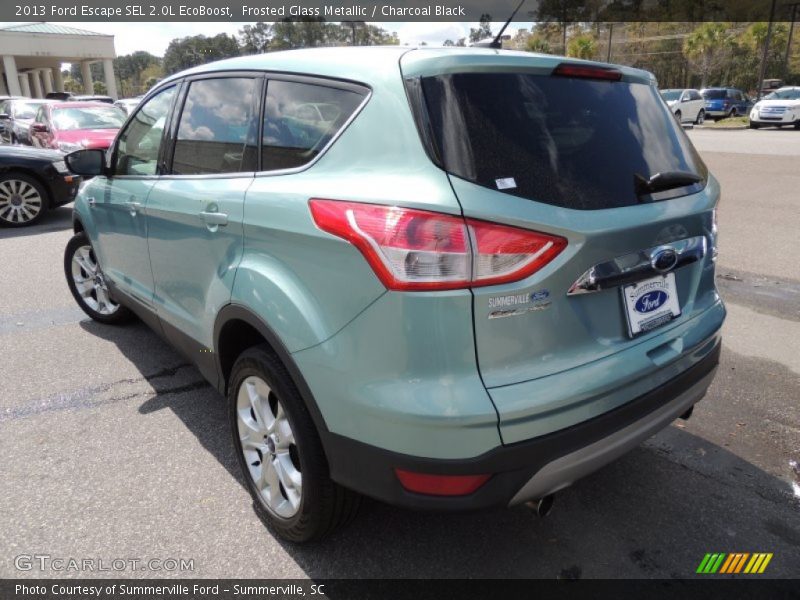 Frosted Glass Metallic / Charcoal Black 2013 Ford Escape SEL 2.0L EcoBoost