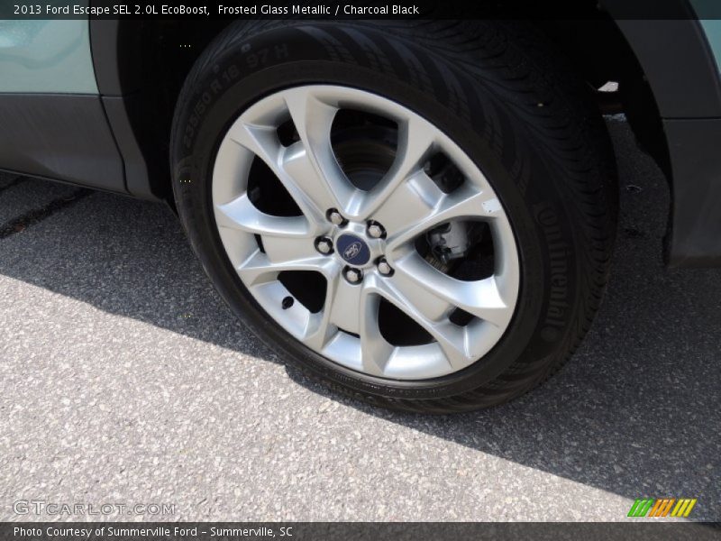 Frosted Glass Metallic / Charcoal Black 2013 Ford Escape SEL 2.0L EcoBoost