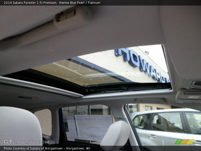 Marine Blue Pearl / Platinum 2014 Subaru Forester 2.5i Premium