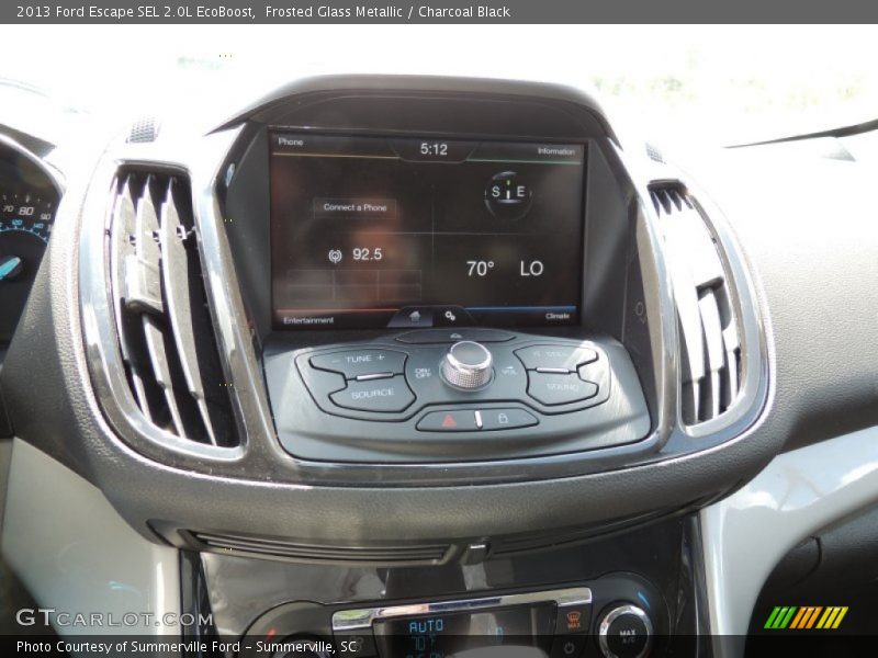 Frosted Glass Metallic / Charcoal Black 2013 Ford Escape SEL 2.0L EcoBoost
