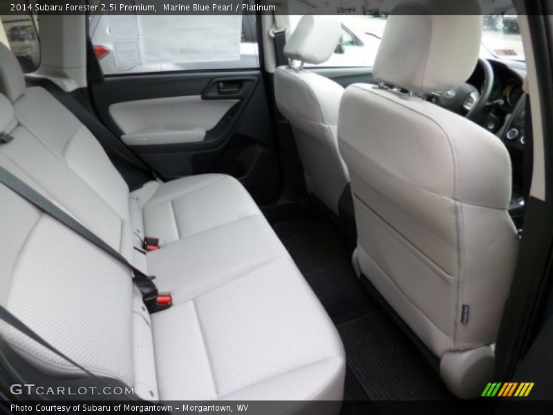 Rear Seat of 2014 Forester 2.5i Premium